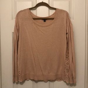 American Eagle Lace-Back Sweater